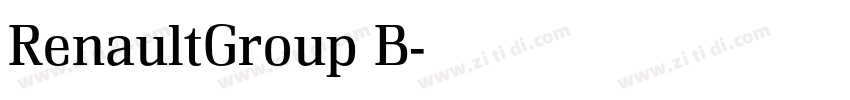 RenaultGroup B字体转换